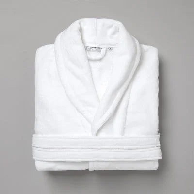 Peignoir Velour Luxury Blanc