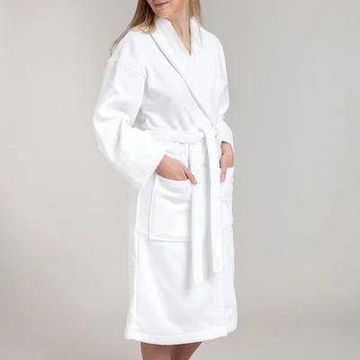 Peignoir Velour Luxury Blanc